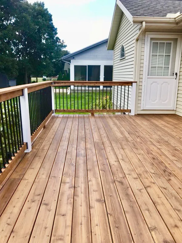 How do I stain a deck?